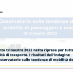 Mobilità: nel terzo trimestre 2022 netta ripresa per tutte le modalità di trasporto, sia di merci che di persone. I dati dell’Osservatorio sulle tendenze di mobilità del MIMS