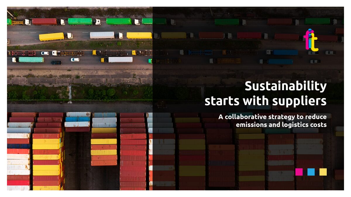 Sustainability starts with suppliers